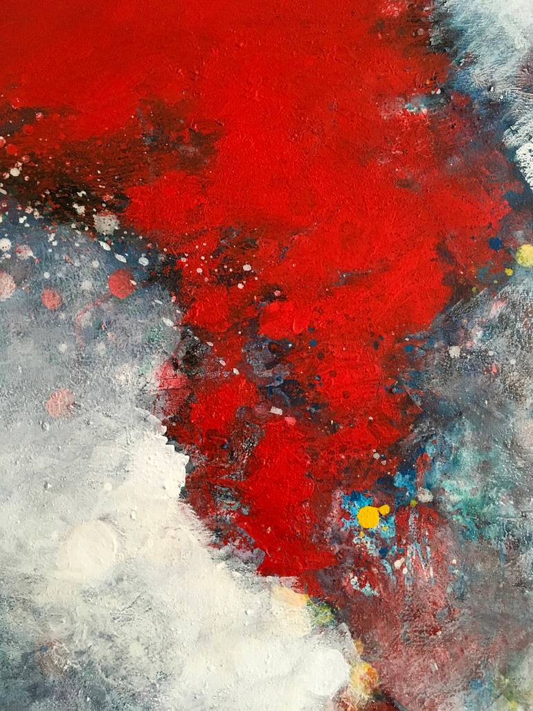 Original Abstract Landscape Painting by Effat Pourhasani