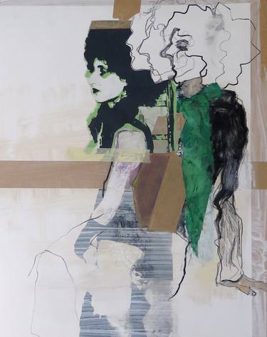 Print of Figurative Women Drawings by conny kunert