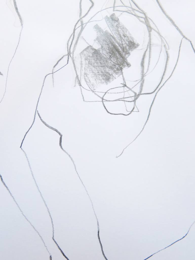 Original drawing Nude Drawing by conny kunert