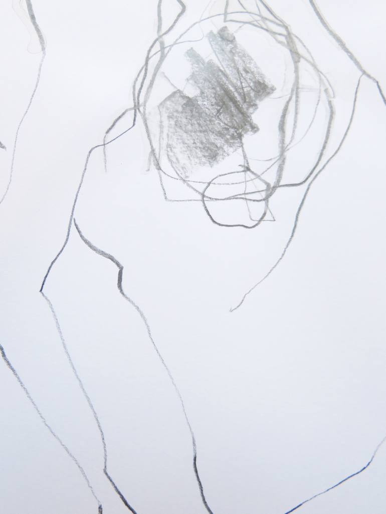 Original Nude Drawing by conny kunert