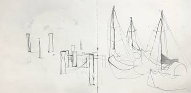 Print of Figurative Boat Drawings by conny kunert