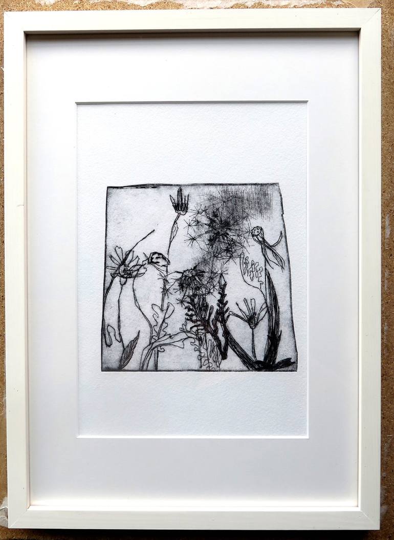 Original Figurative Floral Printmaking by conny kunert