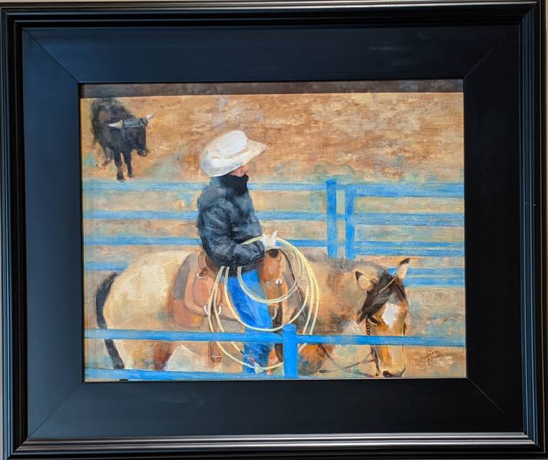 Original Fine Art Horse Painting by Sarah Kennedy