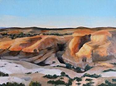 "Landscape of the Spirits", 12 X 16" oil of desert canyons thumb