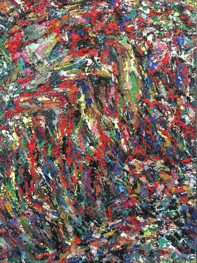 Original Expressionism Landscape Painting by Tina Gasparyan