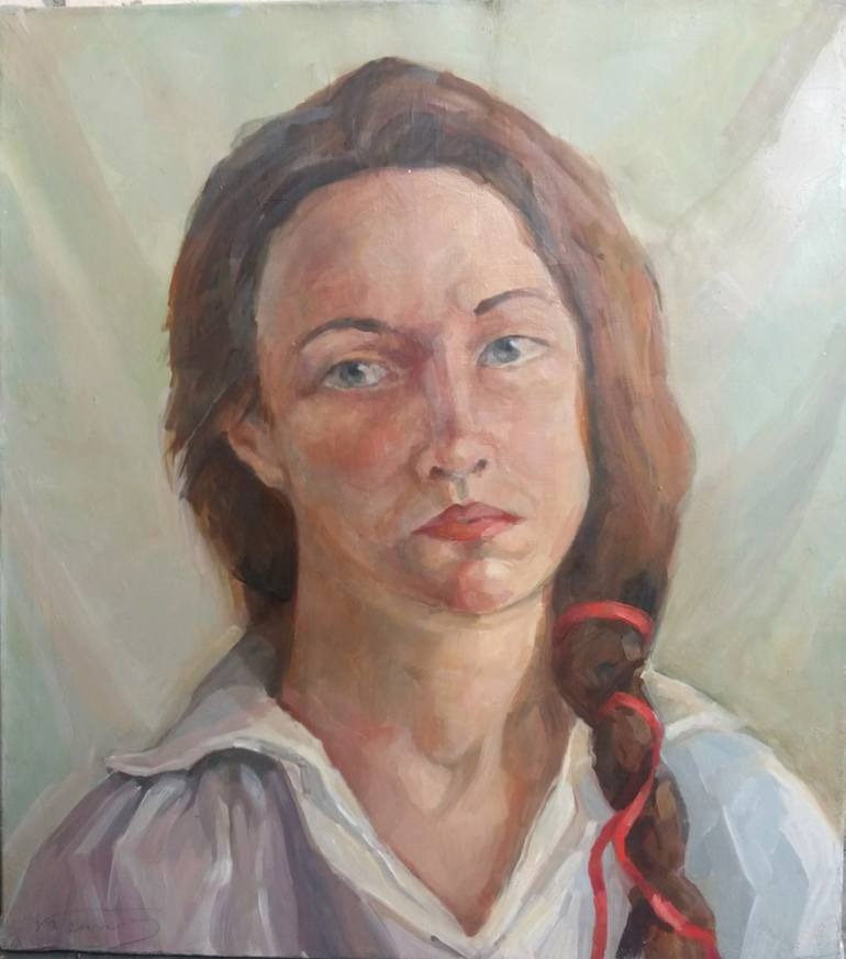 Portrait of a Ukrainian girl Painting by Katia KostiukShostka