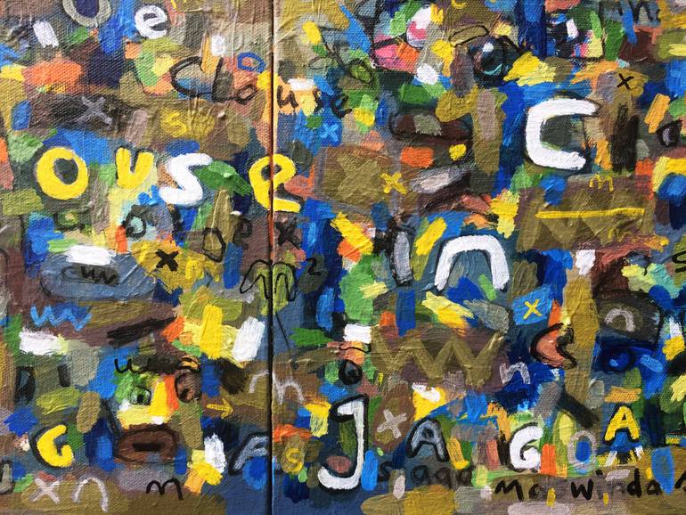 Original Abstract Expressionism Abstract Painting by Cak Winda