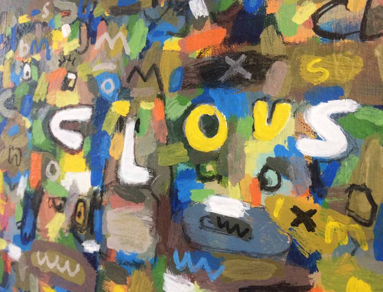 Original Abstract Expressionism Abstract Painting by Cak Winda