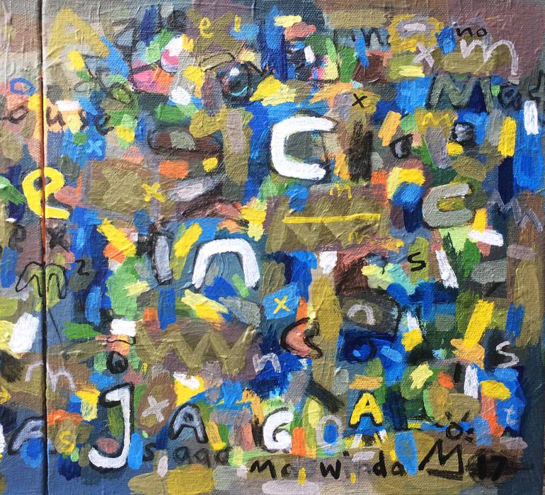 Original Abstract Expressionism Abstract Painting by Cak Winda