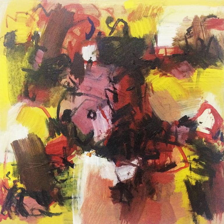 Original Abstract Expressionism Abstract Painting by Cak Winda