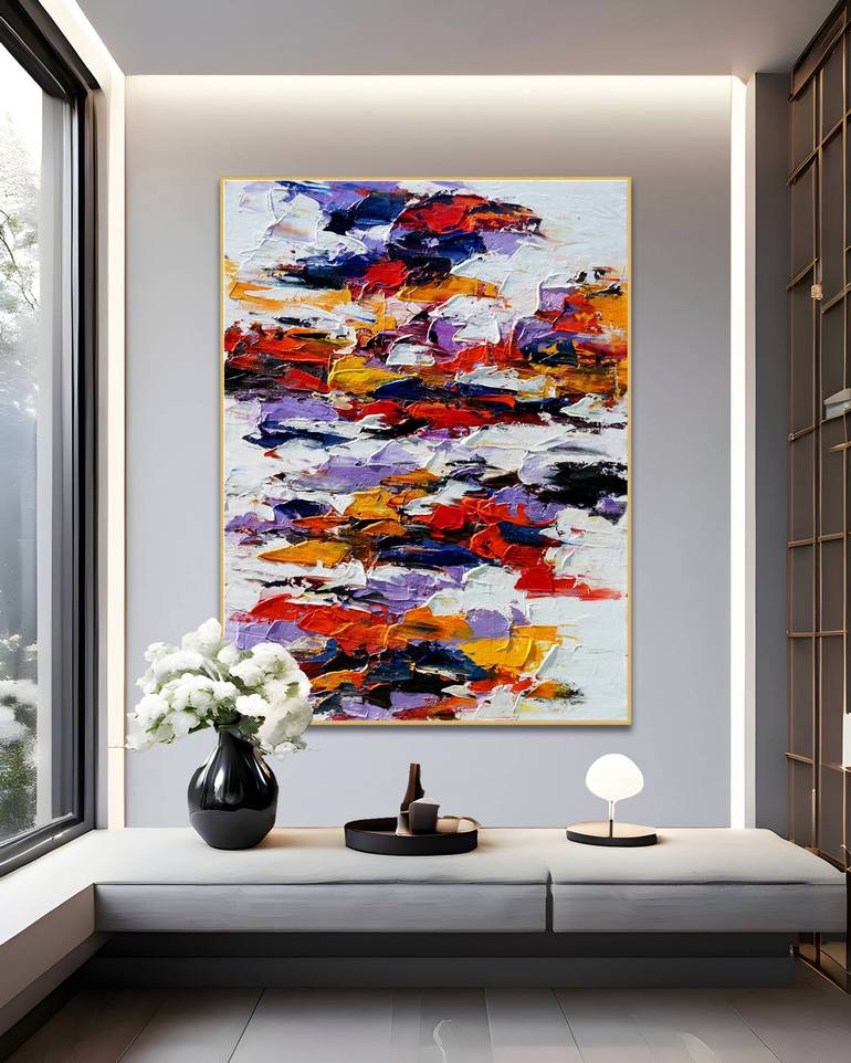 Original Contemporary Abstract Painting by Angel Chau