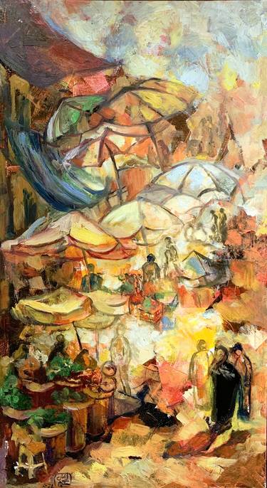 Original Impressionism Culture Paintings by Eman Hakim