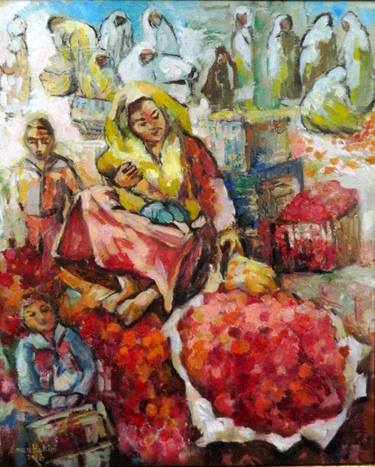 Original Expressionism People Paintings by Eman Hakim