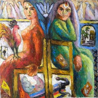 Original Impressionism Women Paintings by Eman Hakim