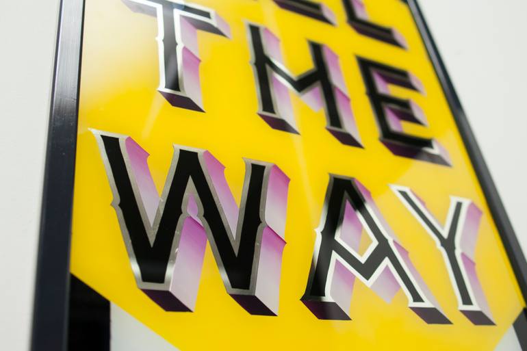 Original Pop Art Typography Painting by Archie Proudfoot