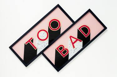 Original Pop Art Typography Paintings by Archie Proudfoot