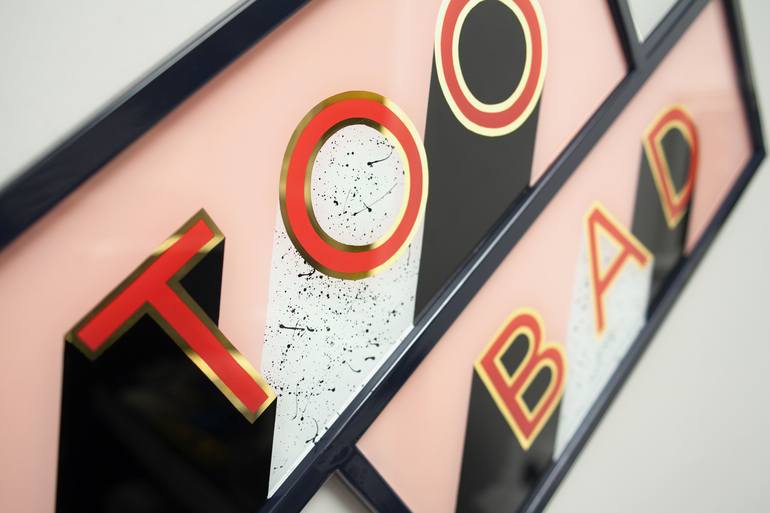 Original Pop Art Typography Painting by Archie Proudfoot