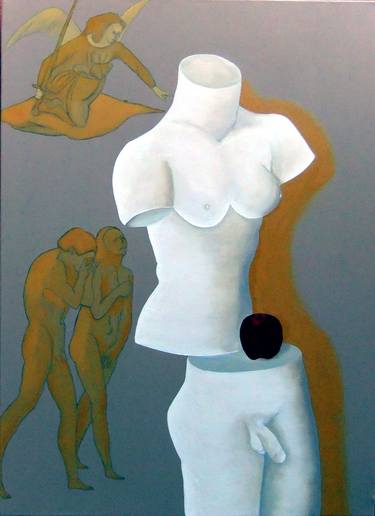 Original Expressionism Nude Paintings by Leon Nicholas Kalas