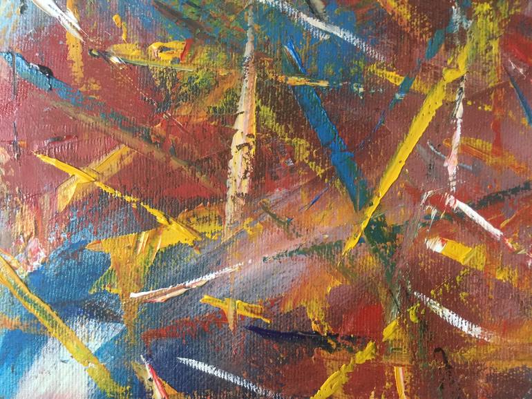 Original Abstract Expressionism Abstract Painting by Dmytro Panchenko