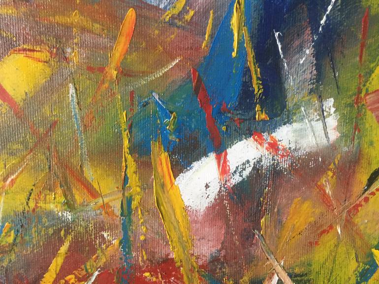 Original Abstract Expressionism Abstract Painting by Dmytro Panchenko
