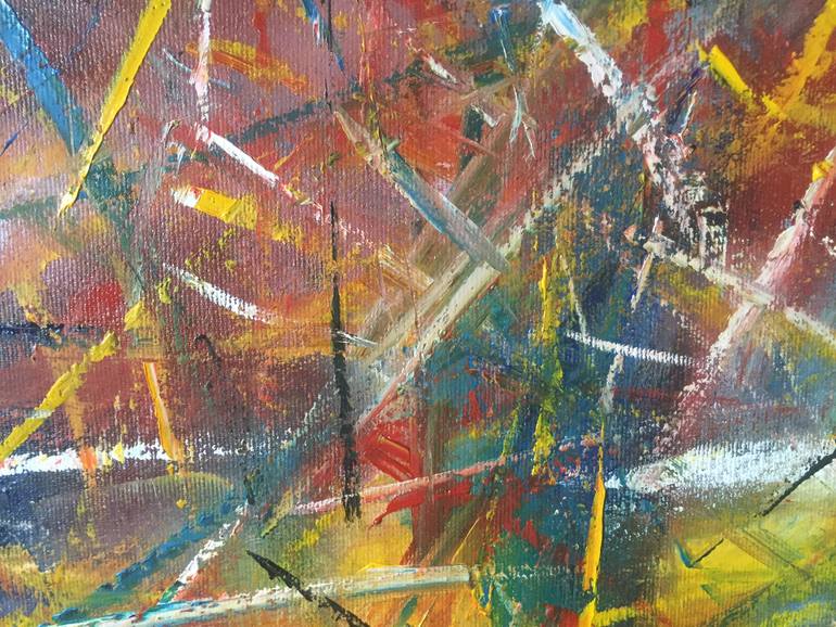 Original Abstract Expressionism Abstract Painting by Dmytro Panchenko