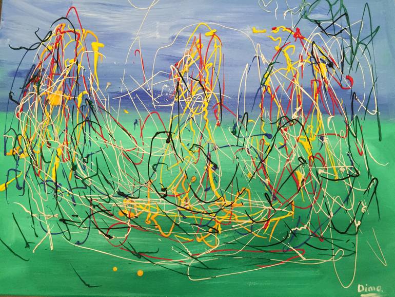Original Expressionism Abstract Painting by Dmytro Panchenko