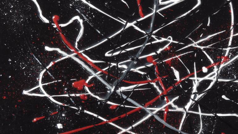 Original Abstract Expressionism Abstract Painting by Dmytro Panchenko