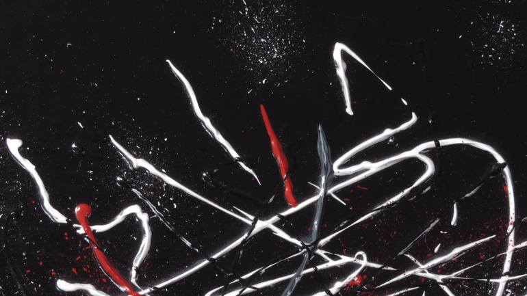 Original Abstract Expressionism Abstract Painting by Dmytro Panchenko
