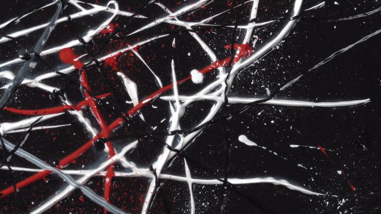 Original Abstract Expressionism Abstract Painting by Dmytro Panchenko