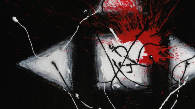 Original Abstract Expressionism Abstract Painting by Dmytro Panchenko