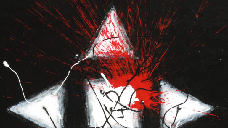 Original Abstract Expressionism Abstract Painting by Dmytro Panchenko