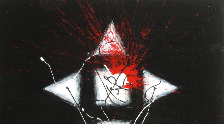 Original Abstract Expressionism Abstract Painting by Dmytro Panchenko