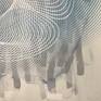 This work was created on water color paper and has several layers giving it a watery  and suspended feel.