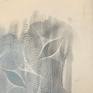 This work was created on water color paper and has several layers giving it a watery  and suspended feel.