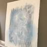 This work was created on water color paper and has several layers giving it a watery  and suspended feel.