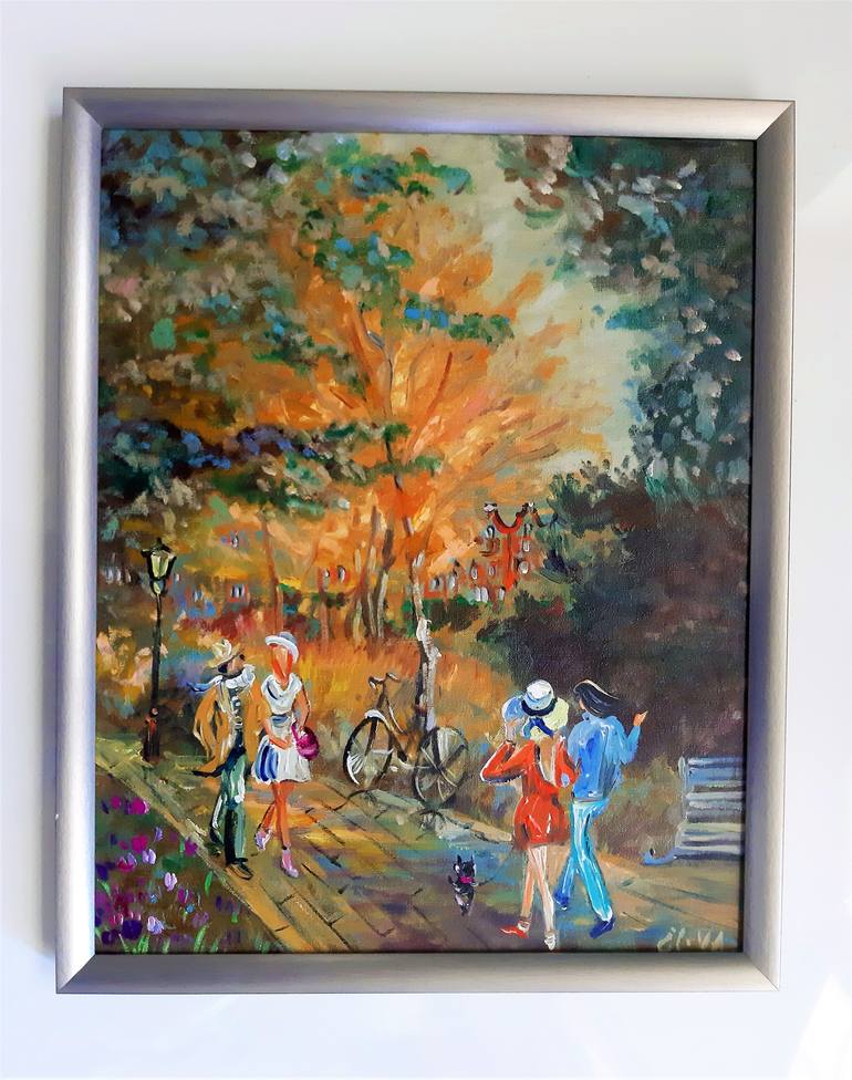 Original Figurative Landscape Painting by Elva Polyakova