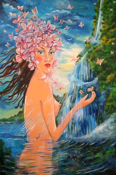 Original Women Painting by Elva Polyakova