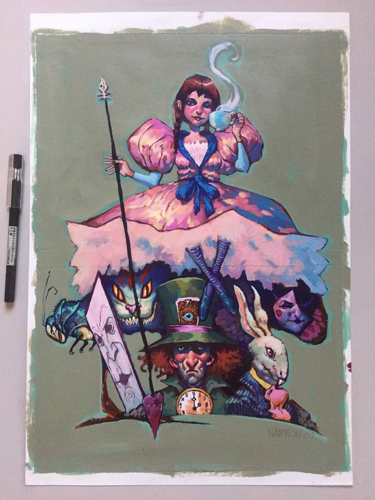 Original Conceptual Fantasy Painting by Paul Harmon