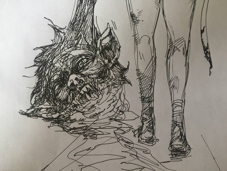 Original Conceptual Fantasy Drawing by Paul Harmon