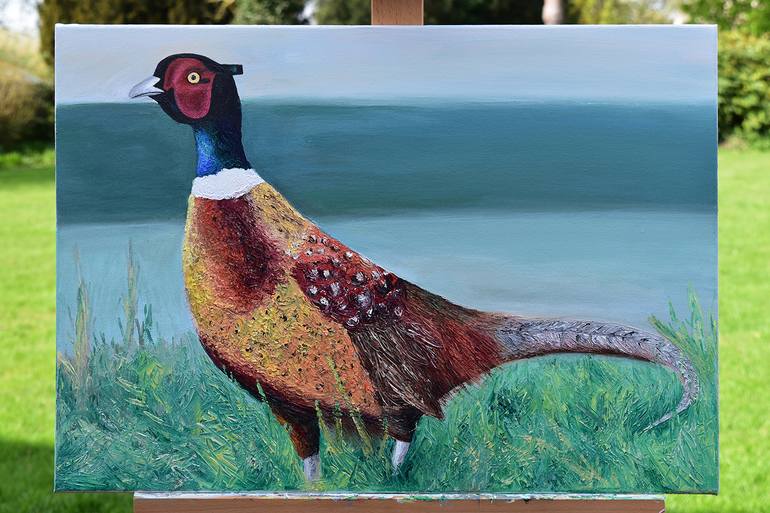 Original Abstract Expressionism Animal Painting by Laura Saunders