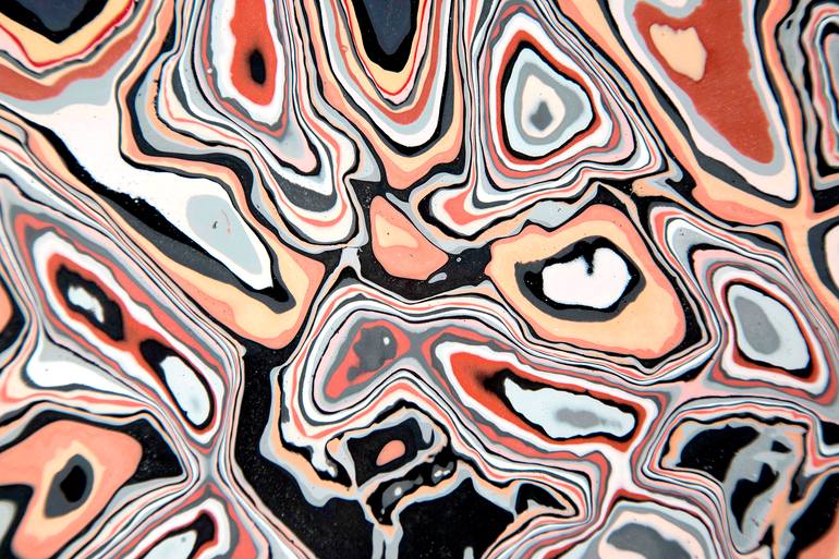 Original Abstract Nature Mixed Media by Nic Parnell