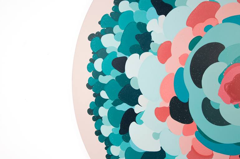 Original Abstract Nature Mixed Media by Nic Parnell