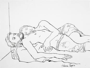 Original Erotic Drawing by Norman Tagore