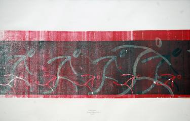 Original Abstract People Printmaking by Andrej Marjanovic