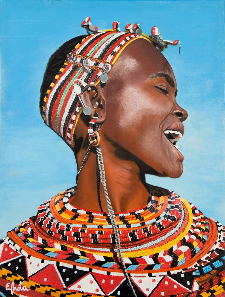 THE COLORS OF AFRICA Painting by Encarna Mota Pérez | Saatchi Art