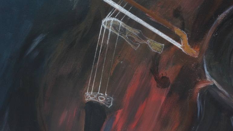 Original Expressionism People Painting by Rick Baker