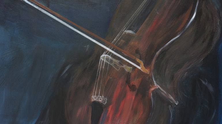 Original Expressionism People Painting by Rick Baker