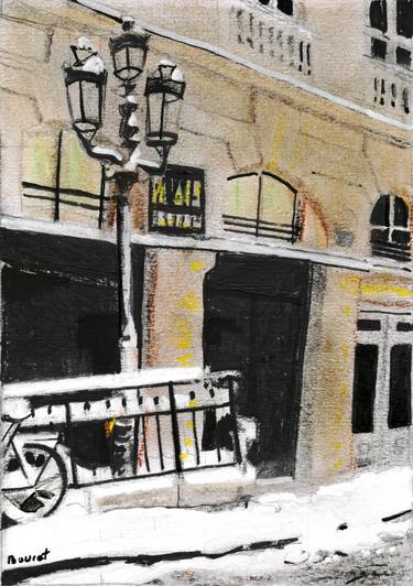 Paris in the snow - rue Beaujolais thumb