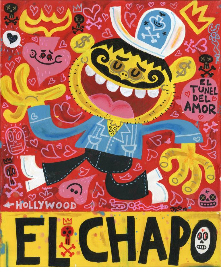 EL CHAPO Painting by Jorge Gutierrez | Saatchi Art