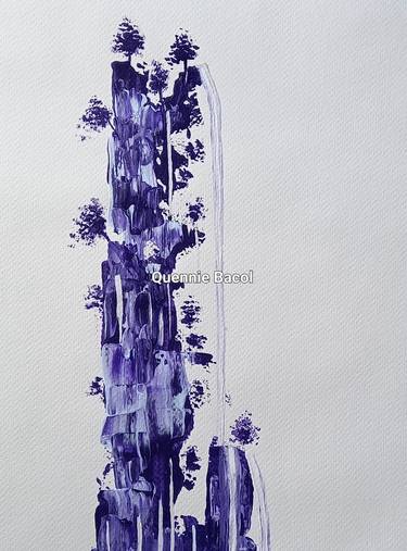 Original Abstract Water Painting by Quennie Bacol